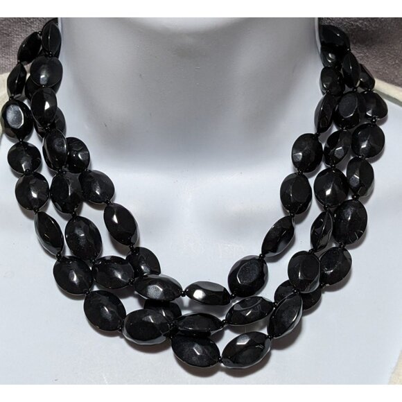 Chunky Multilayer Gothic Beaded Necklace - Picture 1 of 6